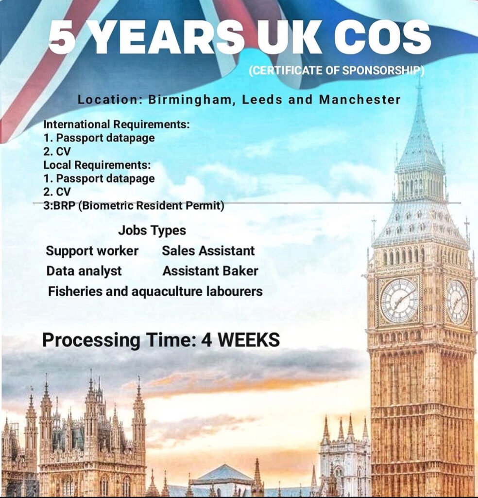 certificate of sponsorship uk for sale