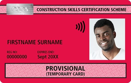 Buy Provisional CSCS Card